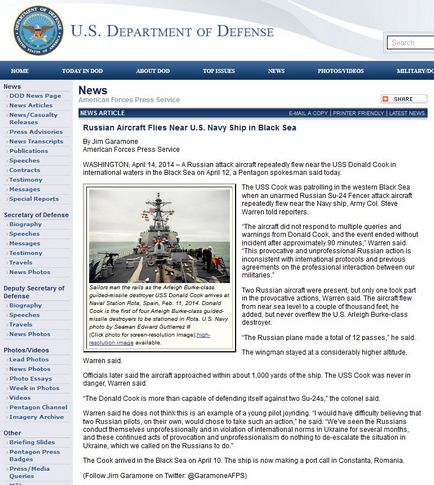 Se află echipajul de pe USS speriat luptător român
