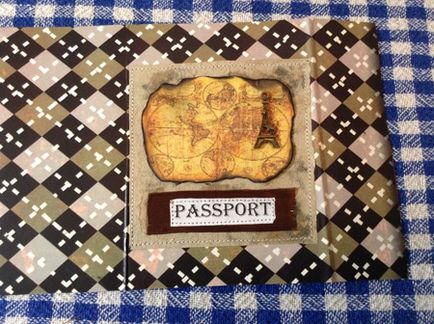 Acoperiți pe pașaportul în domeniu scrapbooking trei opțiuni într-o singură clasă de master-