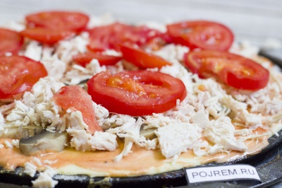 Pizza cu ciuperci de pui și - un pas cu pas reteta pentru modul de a găti cu fotografii