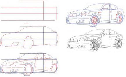 Pas cu pas tutorial cu privire la modul de a desena o mașină