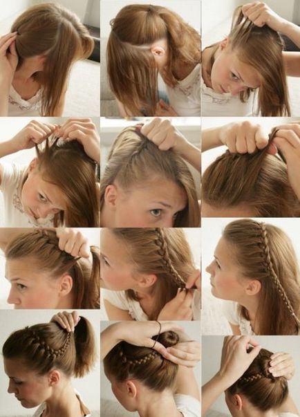 instructiuni hairstyle dragon fotografie împletindu-