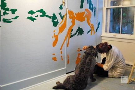 Desene pe pereți cu propriile sale mâini - care pot fi trase într-un apartament, pe tapet în pepinieră,