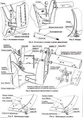 lama de casa pentru motoblock propriile mâini desene, fotografii, video, Motoblok-KULTIVATOR