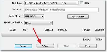 Creați un USB flash butabil partitia de Windows 7 prin intermediul UltraISO program, calculator tips