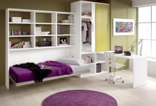 Un dormitor pentru fata intr-un stil de design modern pentru femei, fotografii de interior și idei 2017 pentru tinere