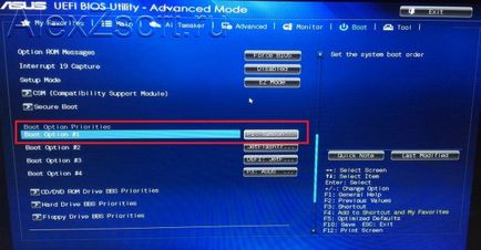 Am pus în BIOS să boot-eze de pe disc