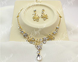 bijuterii de nunta pentru mirese, seturi de perle, sau cu cristale placate cu aur - foto și video