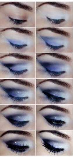 Seara de make-up pentru ochi albaștri