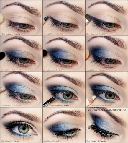 Seara de make-up pentru ochi albaștri