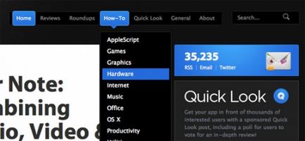 50 Exemple de meniuri pull-down în web design (meniul drop-down, care) 50 Exemple de meniuri pull-down în web design