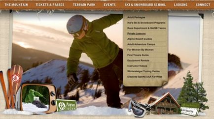 50 Exemple de meniuri pull-down în web design (meniul drop-down) 50 Exemple de meniuri pull-down în web design