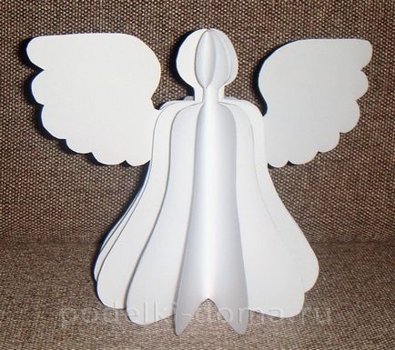 Îngerii de hârtie albă - 8 opțiuni (descriere și template-uri), o cutie de idei și ateliere