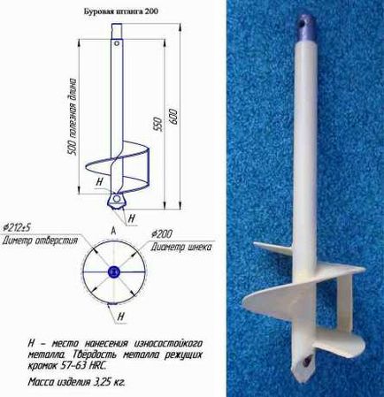 Masina de gaurit sonda cu desene mâini și instrucțiuni pas cu pas privind efectuarea