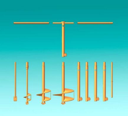 Drill la sol cu ​​mâinile lor, pentru stâlpi, puțuri, desene, dimensiuni