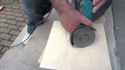 Dalele tăiat gresie ceramică pentru podea, fără chips-uri la domiciliu