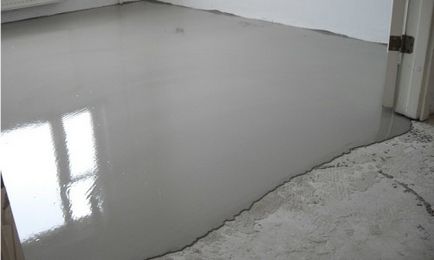 Podeaua de beton alinia metode și materiale