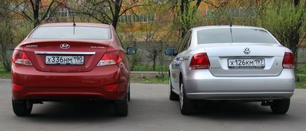 Ce mai bine Volkswagen Polo sau Hyundai Solaris - compararea modelelor sedan Polo volkswagen si hyundai solaris