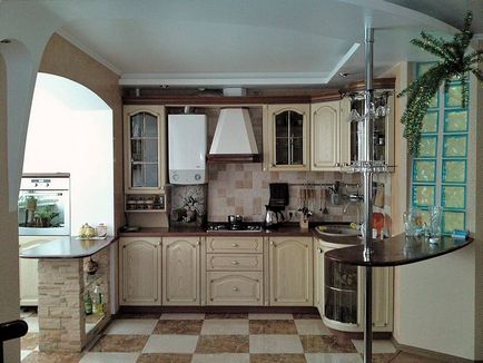 Design de bucătărie cu balcon fotografie, ieșire, balcoane interioare, o bucătărie mică, și de planificare reparații,