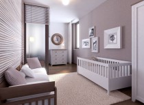Proiectarea un dormitor cu un pat de copii, și fotografii de interior, apartament renovat