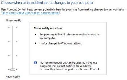 mai multe modalități de a dezactiva UAC in Windows 7, Windows pentru administratorii de sistem (dezactivare) mai multe modalități de a dezactiva UAC in Windows 7, Windows pentru administratorii de sistem