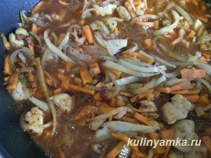 Fasole cu carne de pui și legume (bobovye) Fasole cu carne de pui și legume