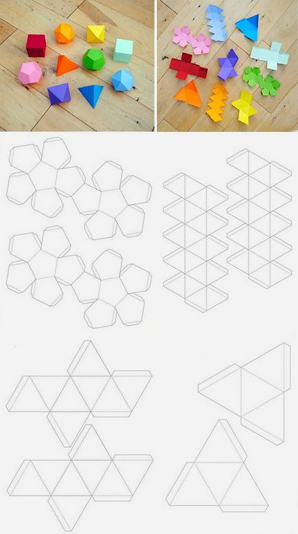 idei decor Geometrie și scheme pentru crearea de decorațiuni interioare din hârtie - Masters Fair -