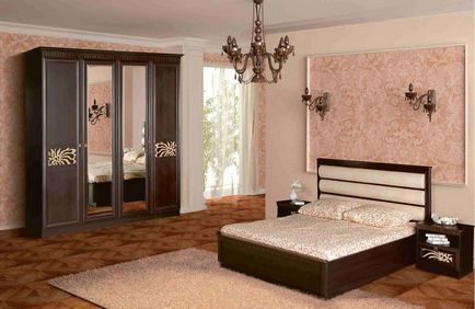 interior Dormitor cu tapet combinație armonioasă de două tipuri (40 poze) (interior) interior Dormitor cu tapet combinație armonioasă de două tipuri (40 poze)