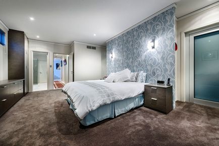 interior Dormitor cu tapet combinație armonioasă de două tipuri (40 poze) (tapet) interior Dormitor cu tapet combinație armonioasă de două tipuri (40 poze)
