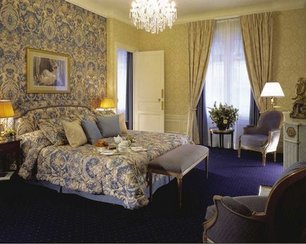 interior Dormitor cu tapet combinație armonioasă de două tipuri (40 poze) (interior) interior Dormitor cu tapet combinație armonioasă de două tipuri (40 poze)