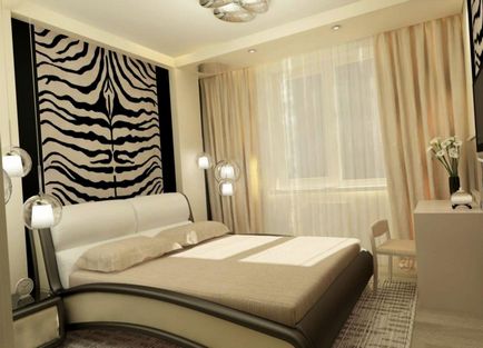 interior Dormitor cu tapet combinație armonioasă de două tipuri (40 poze) (două) interior Dormitor cu tapet combinație armonioasă de două tipuri (40 poze)