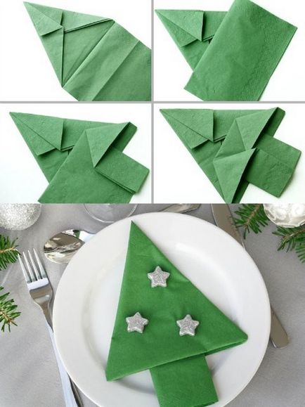 Cât de frumos ori de hârtie servetele pe o masă festivă
