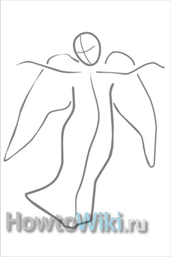 Cum de a desena un înger în etape (fotografii și video)