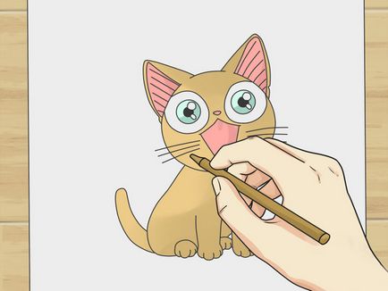 Cum de a desena pisica anime (etape)