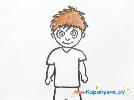 Cum de a desena un băiat cu un creion în etape