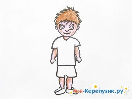 Cum de a desena un băiat cu un creion în etape