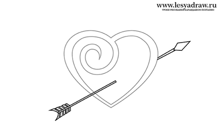 Cum de a desena o inimă cu un creion în etape