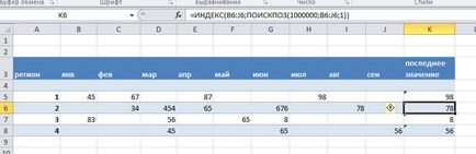 Cum se determină valoarea din tabel Excel