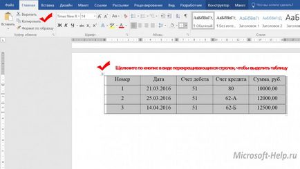 Cum se mută un tabel dintr-un cuvânt în Excel - ajuta cu Word și Excel