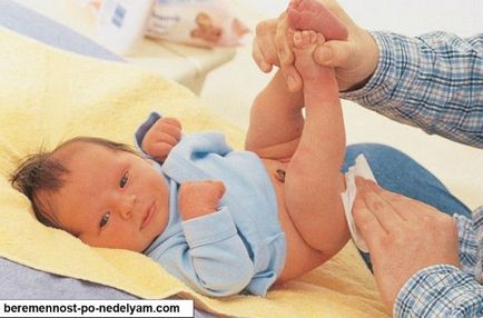 Cum să spele caracteristicile de igienă băiat nou-născut