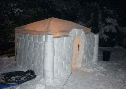 Cum de a construi o casă de zăpadă în țară