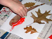 Cum să elaboreze frunze și copaci cu ajutorul unui tablou de frunze neobișnuit cu copii ~ karapuzovedenie