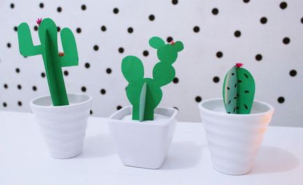 Cum de a face cactus din hârtie și carton cu mâinile lor