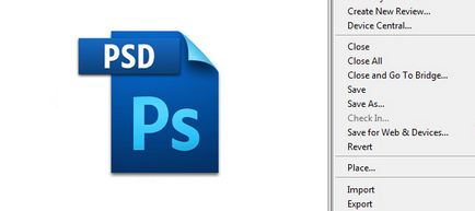 Cum de a salva un document în Photoshop, soohar - lecții Photoshop grafica 3D și fotografii