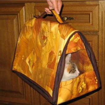 Cum să coase un sac pentru portabilitate pisica