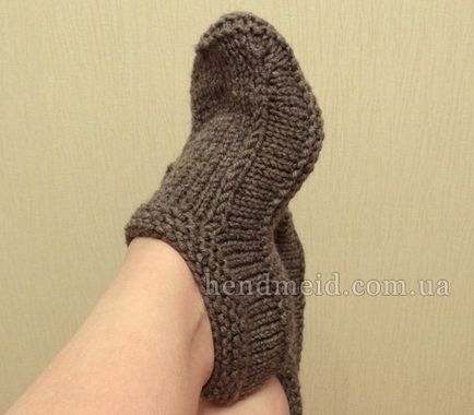 Cum să tricot schema de tricotat papuci pentru începători