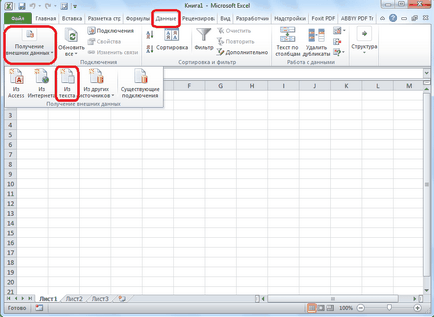 Cum de a insera un tabel al cuvântului în Excel