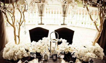 Stilul clasic într-un decor de nunta o gura de moda proaspete