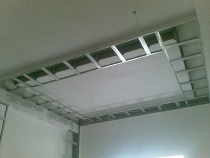 Caseta de gips carton pe tavan și gips-carton pe regulile de fixare plafon ghid pas cu pas