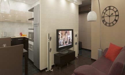bucatarie-living într-un apartament cu cinci etaje (38 poze) instrucțiuni video de înregistrare a spațiului de proiectare combinat