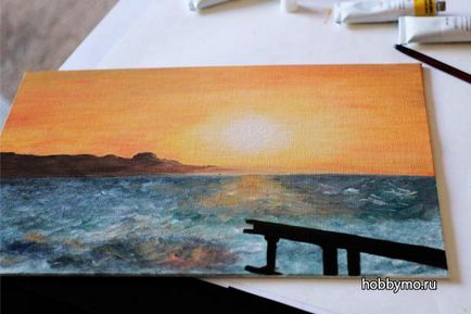 Master-class pictură în ulei peisaj pentru incepatori - hobby-Sea
